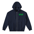 Drop-Shoulder Zip Up Hoodie