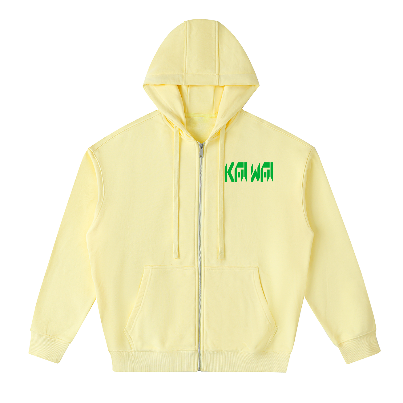 Drop-Shoulder Zip Up Hoodie