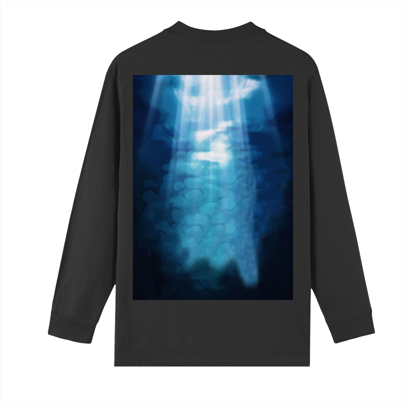 Crew Neck Drop Shoulder Long Sleeve Shirt