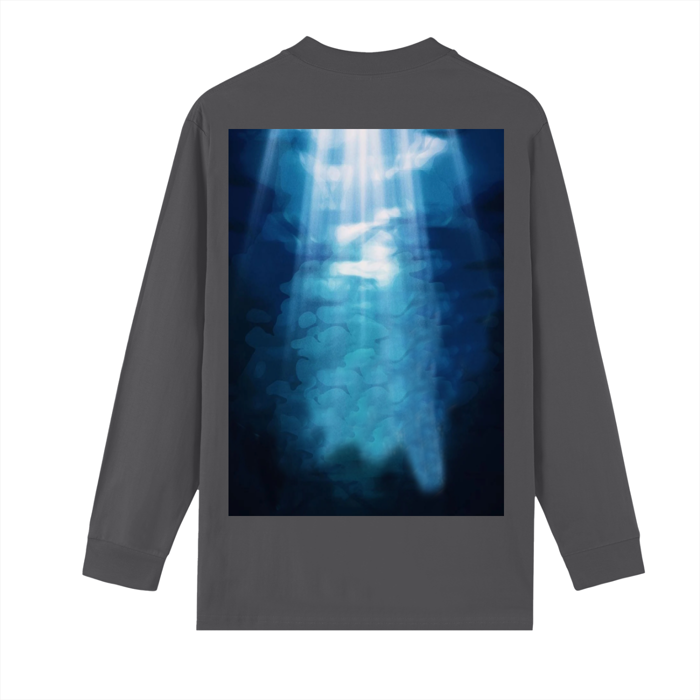 Crew Neck Drop Shoulder Long Sleeve Shirt